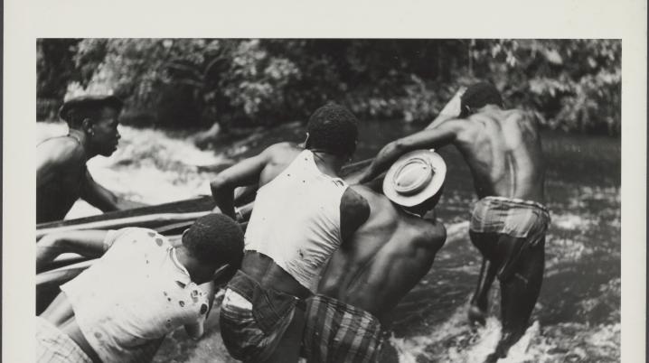 Aukan Maroons, photograph from the Con Bruijning collection. Photo: National Archives of the Netherlands