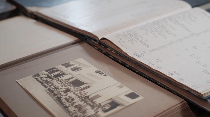 Archive material such as books and photos are shown as Sources from the documentary heritage collection of the Roman Catholic Orphanage, Semarang